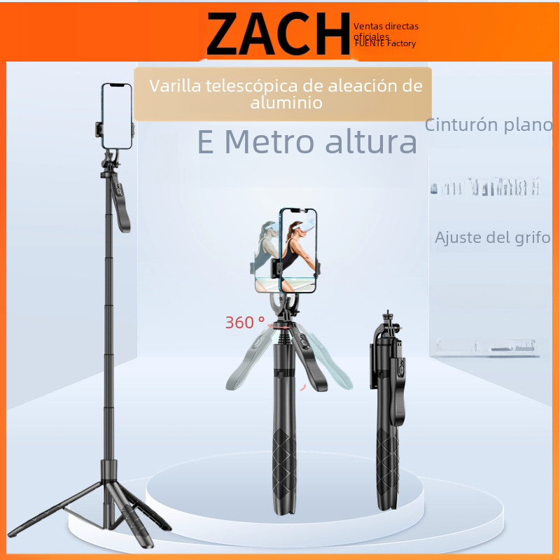 Trípode antivibración de pie de mano Zach, mango de equilibrio, palo de Selfie, plataforma en la nube, estabilizador de seguimiento, luz de soporte