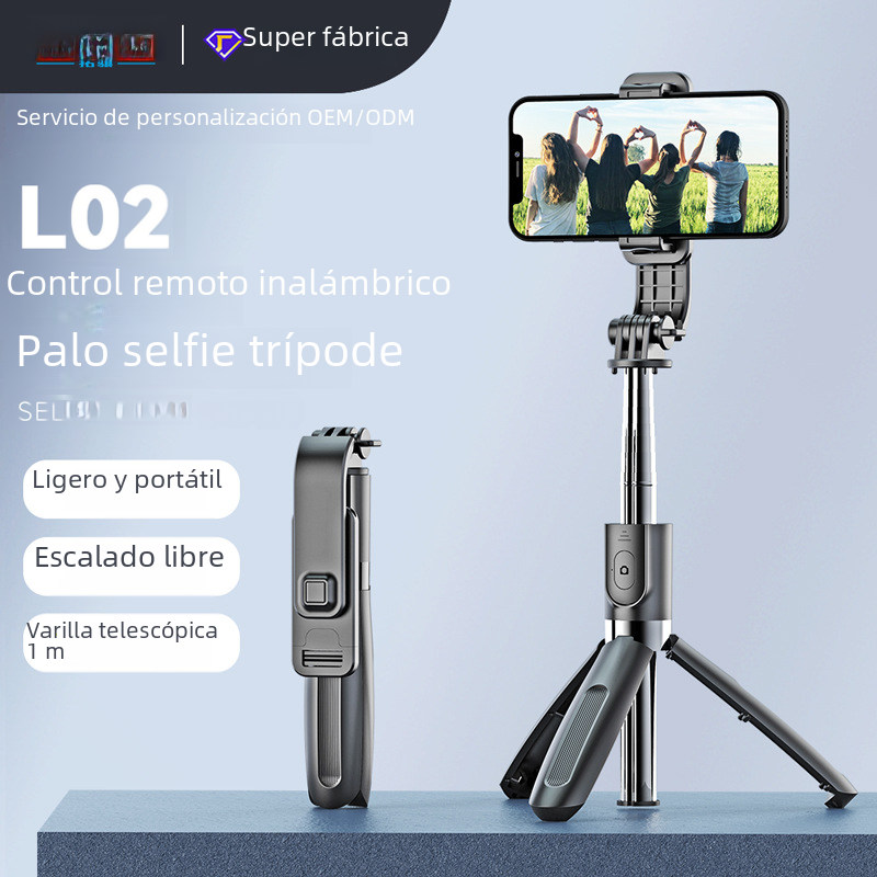 Tokqi L02 palo de Selfie multifuncional integrado Bluetooth transmisión remota soporte de fotografía trípode Universal para teléfono móvil