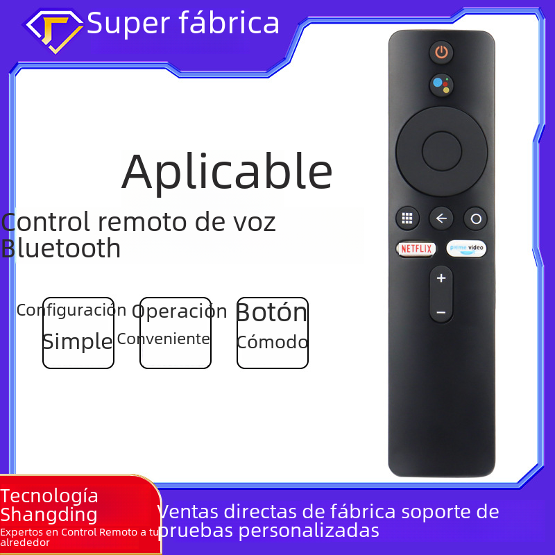 Para Xiaomi Mi Box S Set Top Box Xmrm-006 control remoto por voz Bluetooth versión internacional en inglés Tv Control remoto