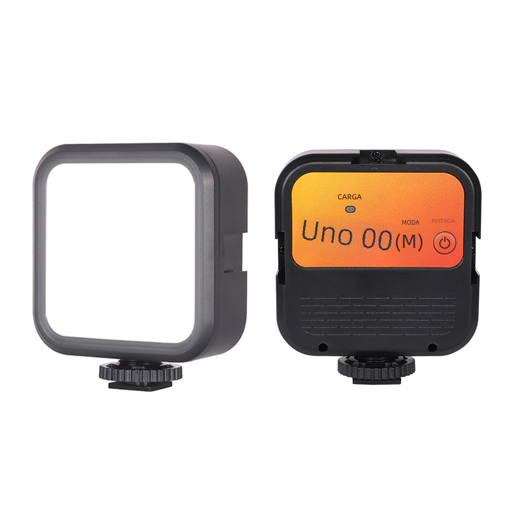 Luz de relleno de cámara teléfono móvil bolsillo vivo belleza luz RGB colorido cuadrado mini ringlight Luz de relleno