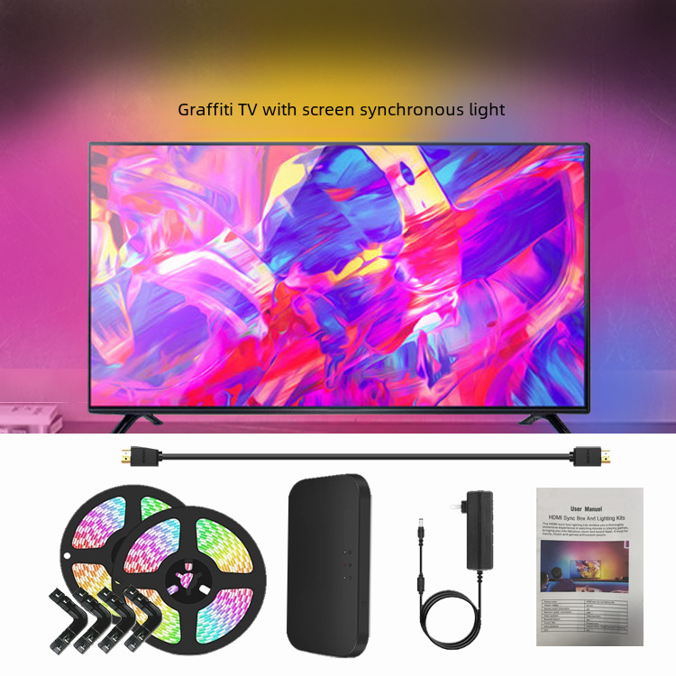 TV Sync Atmosphere Light Flow Glitter Rainbow Doodle APP TV Screen Sync HDMI Screen Sync Smart Atmosphere Light