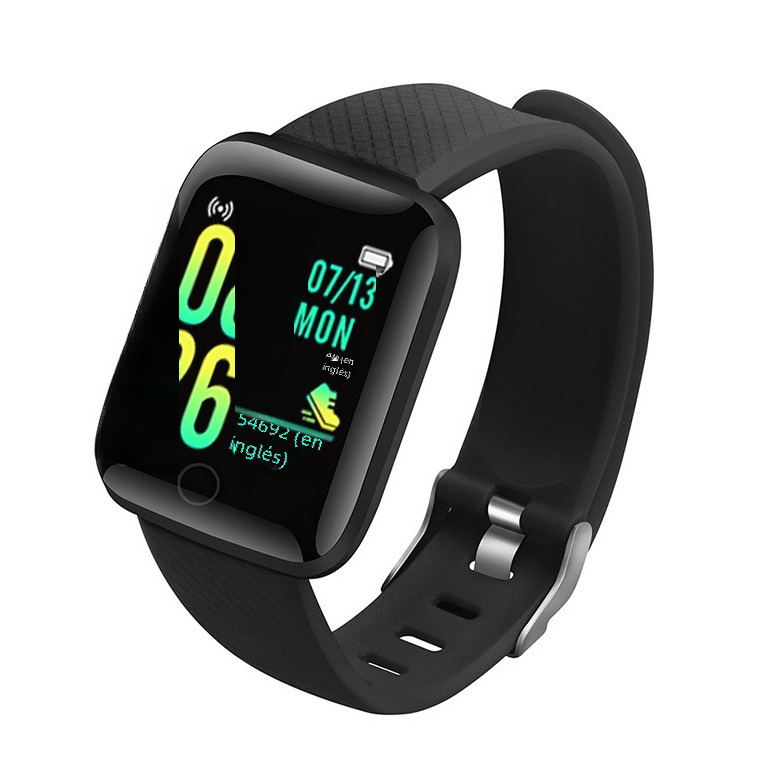 116plus banda inteligente presión de oxígeno Monitor de ritmo cardíaco rastreador de sueño reloj Digital pulsera de Fitness para salud deportiva