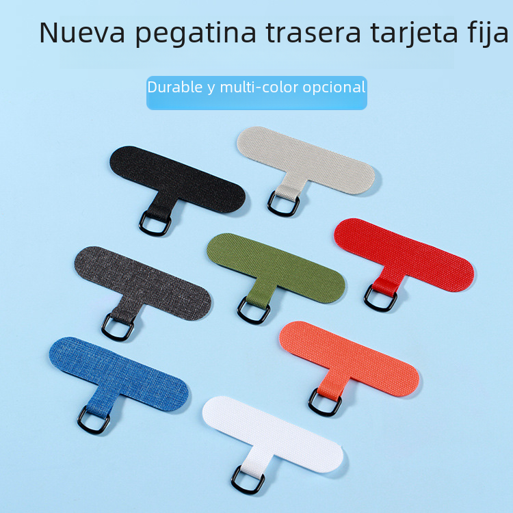 Fabricante en stock Tarjeta de cordón de teléfono móvil clip de teléfono móvil pegatina trasera anti-perdida clip de cordón teléfono móvil pieza colgante