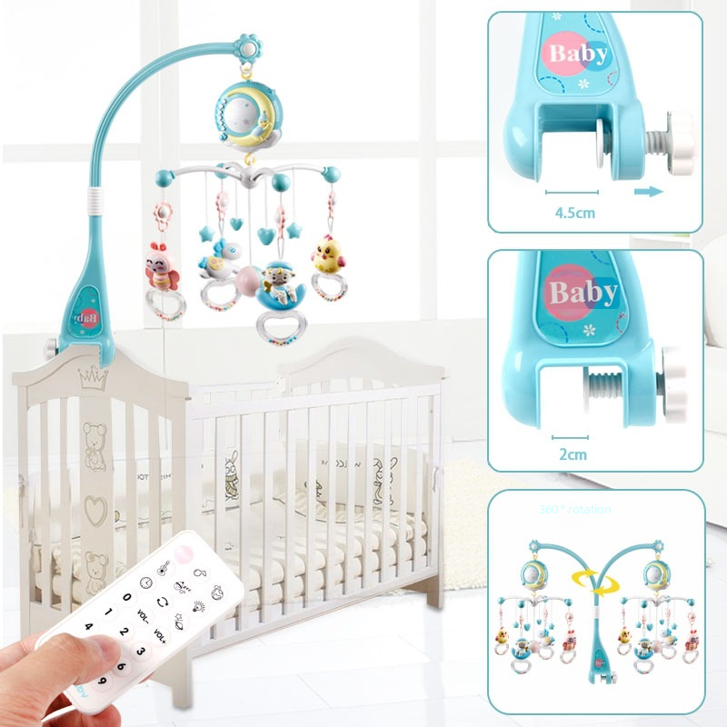 Baby Music Swing and Rattles Toy, Bestselling Cross-border Product, 0-1 Year Old Bedside Projector for Infants and Newborns