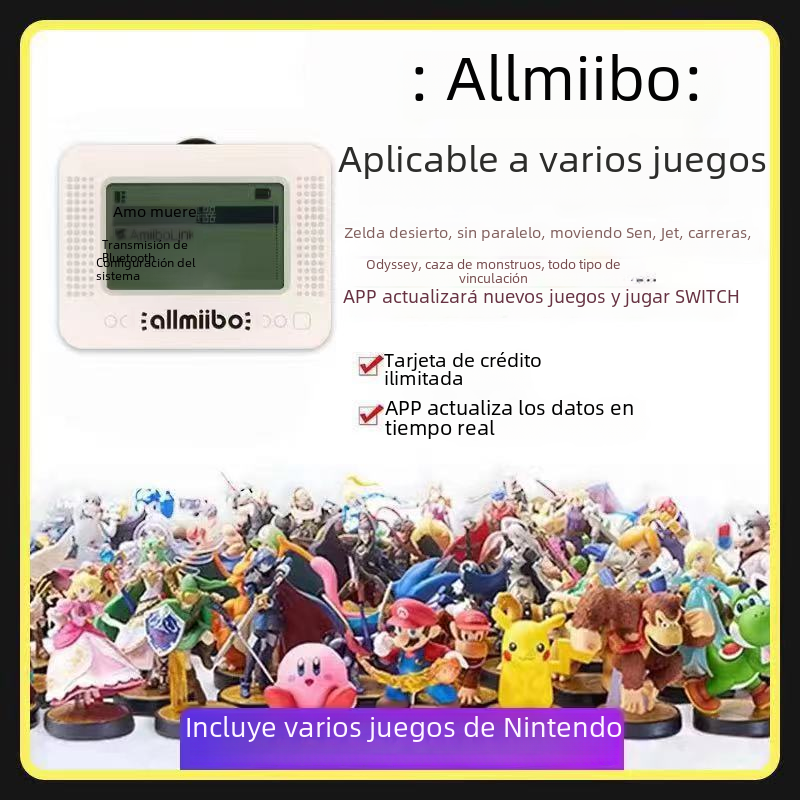 Leyenda de Zelda lágrimas de amiibo Reino amibo tarjeta ilimitado cepillo enlace tarjeta inteligente Simulador de pixl