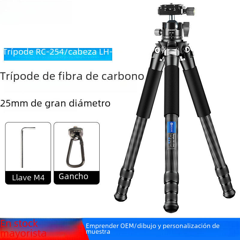 Trípode profesional de fibra de carbono para exteriores, soporte para cámara de fotografía, plataforma de nube de un solo reflejo, trípode de soporte para cámara