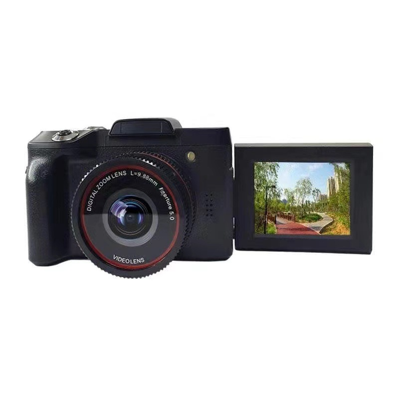 Nuevo HD Flip pantalla selfie cámara digital micro SLR 16 millones de píxeles DV Cámara transfronteriza Inglés