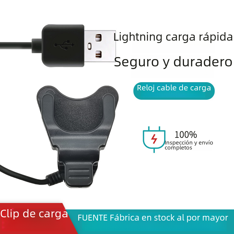 Reloj cable de carga 3mm4mm clip línea reloj inteligente clip cable de carga inteligente pulsera clip línea al por mayor