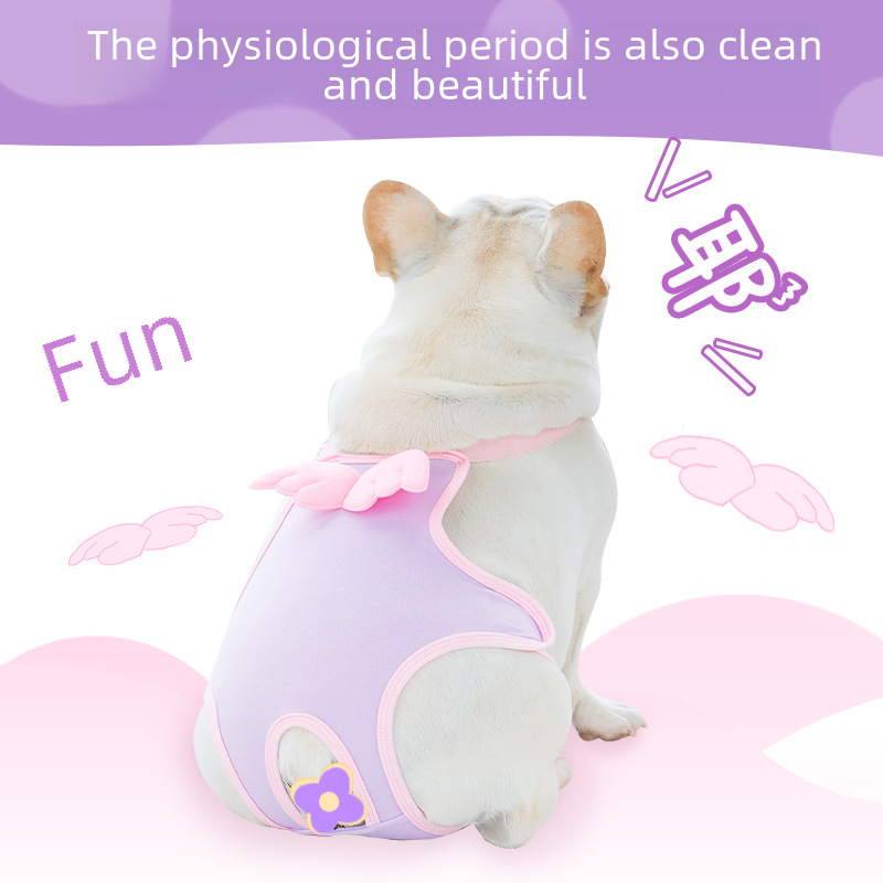 Cross-border dog menstrual pants menstrual period aunt pants polite pants corgi teddy doggy pet menstrual pants suspenders