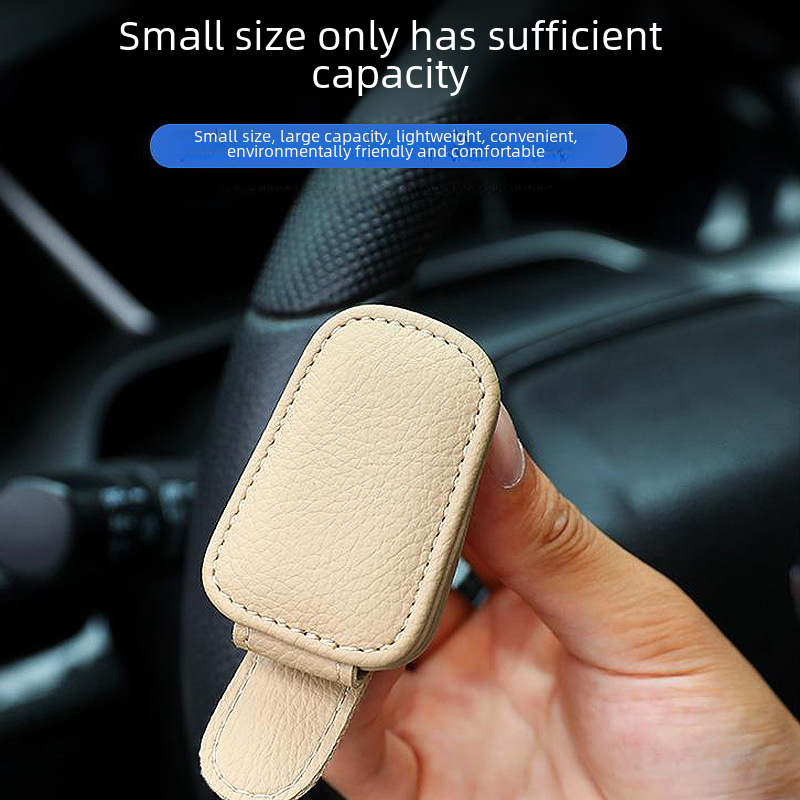 Cross-border multifunctional car sunglasses holder eye box creative car sun visor storage clip car glasses clip