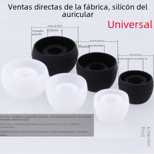 Auricular blanco caso de silicona en la oreja tapones para los oídos adecuado para en la oreja caso de silicona auricular caso de silicona