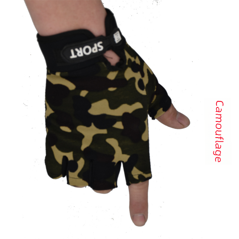 Manufacturer direct purchase, driving anti-slip tactical cycling fitness half-finger gloves, breathable anti-slip, unisex adult