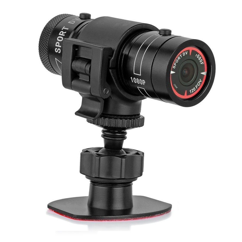 Venta caliente HD cámara de deportes al aire libre F9 bicicleta motocicleta impermeable grabadora de vídeo al aire libre
