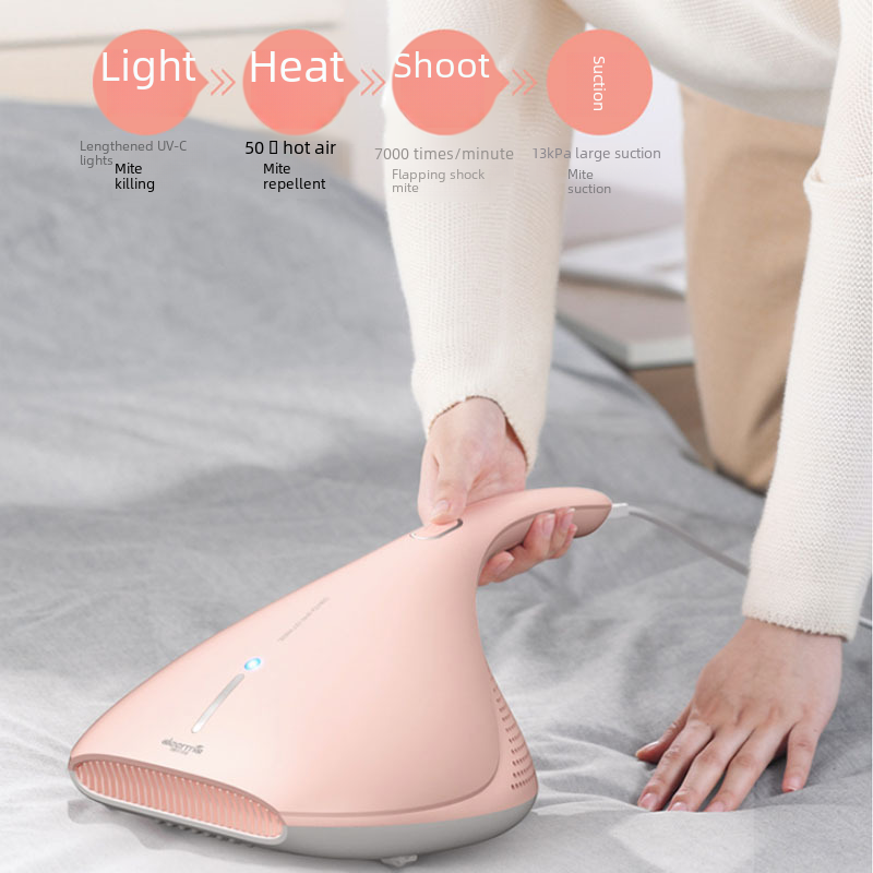 Deerma CM800 UV Dehumidifier Dust Remover Handheld Vacuum Cleaner Home Pink 