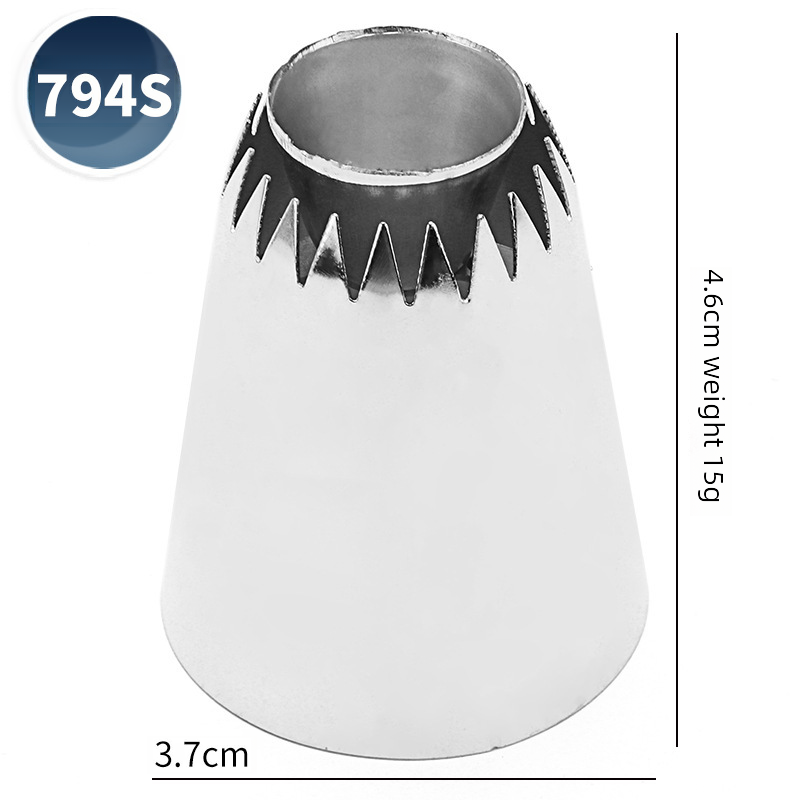 304 Stainless Steel Romeo Romea Decorated Mouth Hollow Cookie Japanese Internet Celebrity Cream Mouth