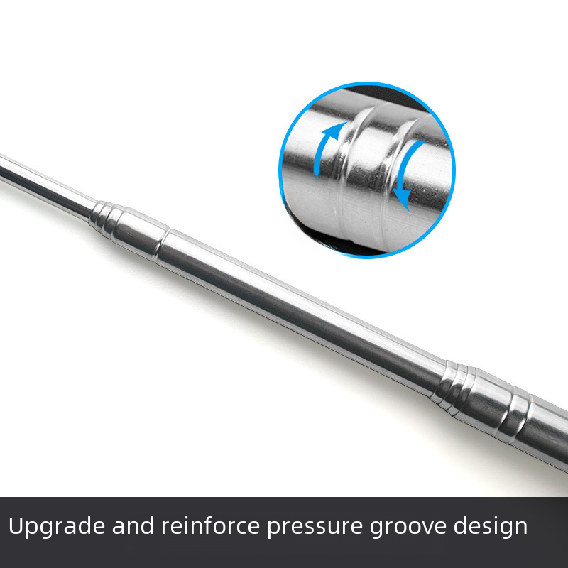 Stainless steel telescopic tour guide flagpole 1.2m 1.6m 2m 2.5m command rod special teaching rod outdoor flagpole