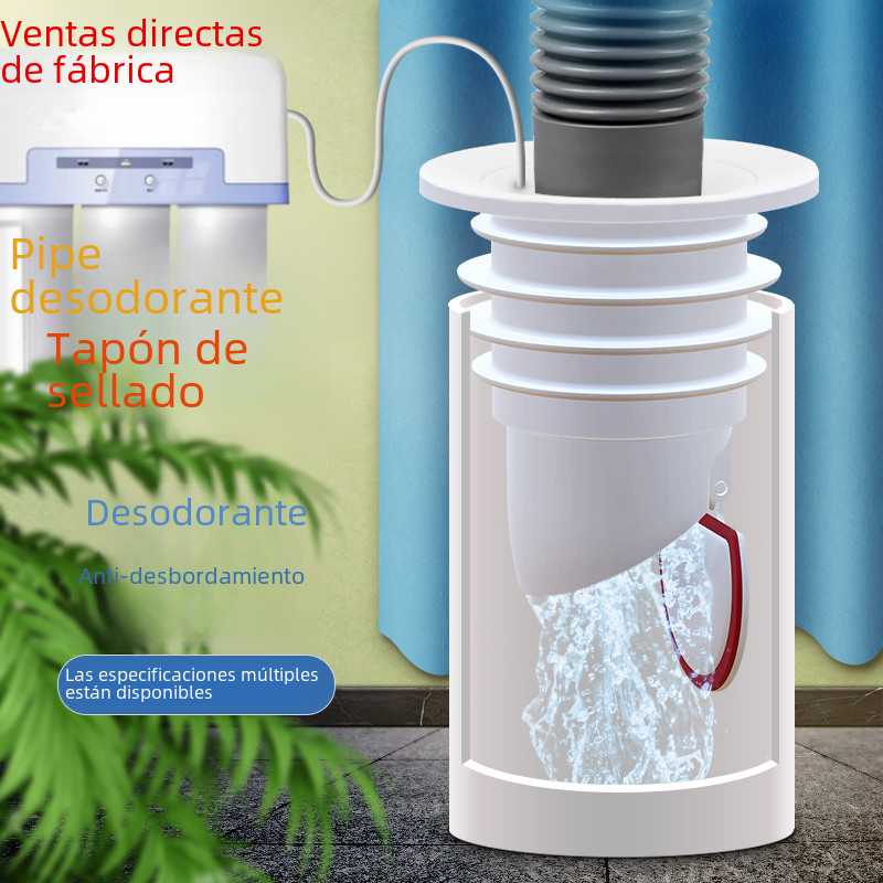 Alcantarillado desodorante anillo de sello de silicona enchufe cocina lavabo lavadora tubo de desagüe enchufe anti-olor artefacto