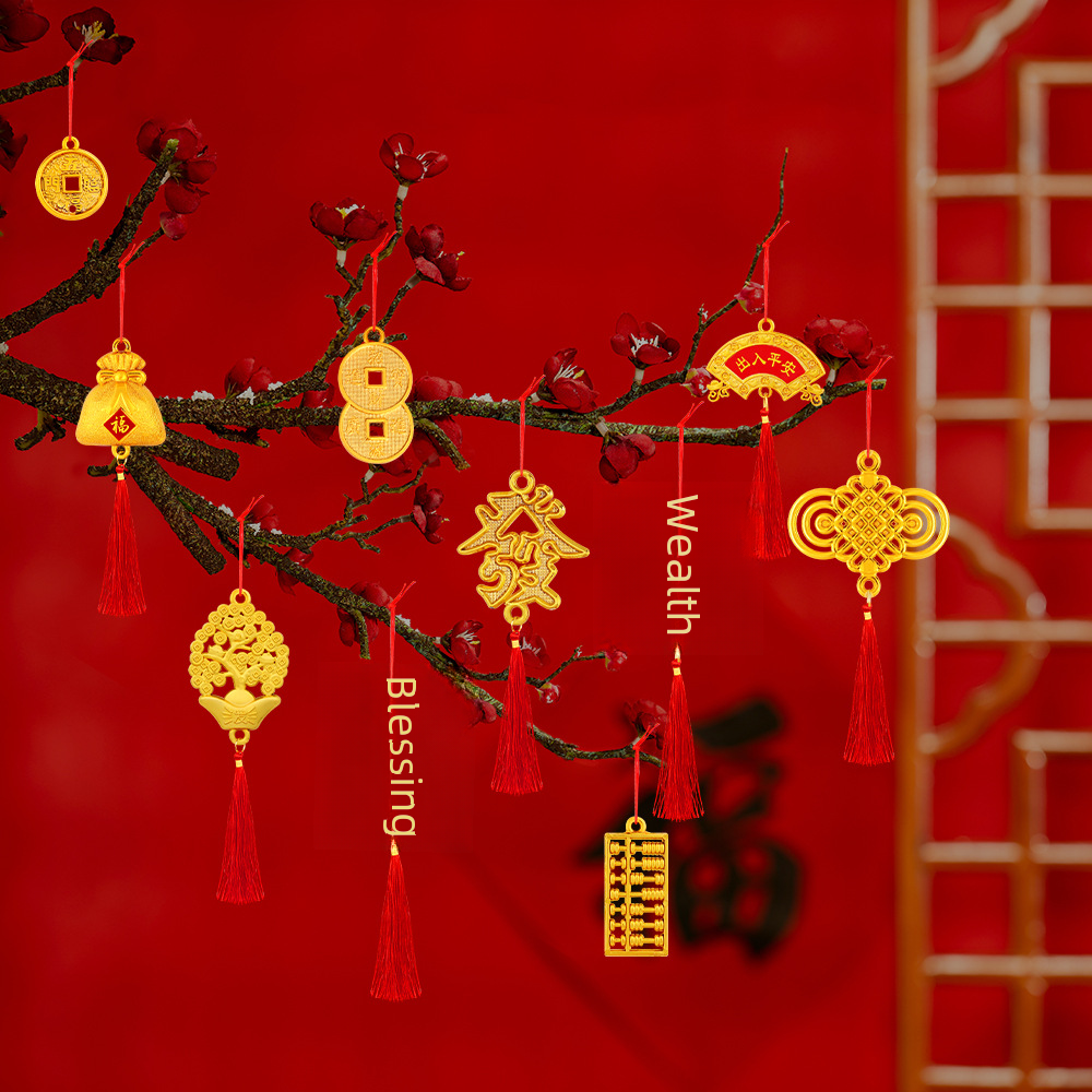 2023 Spring Plant Small Pendant New Year Small Plant Decoration Indoor Outdoor Moving In Fortune Tree Ornament