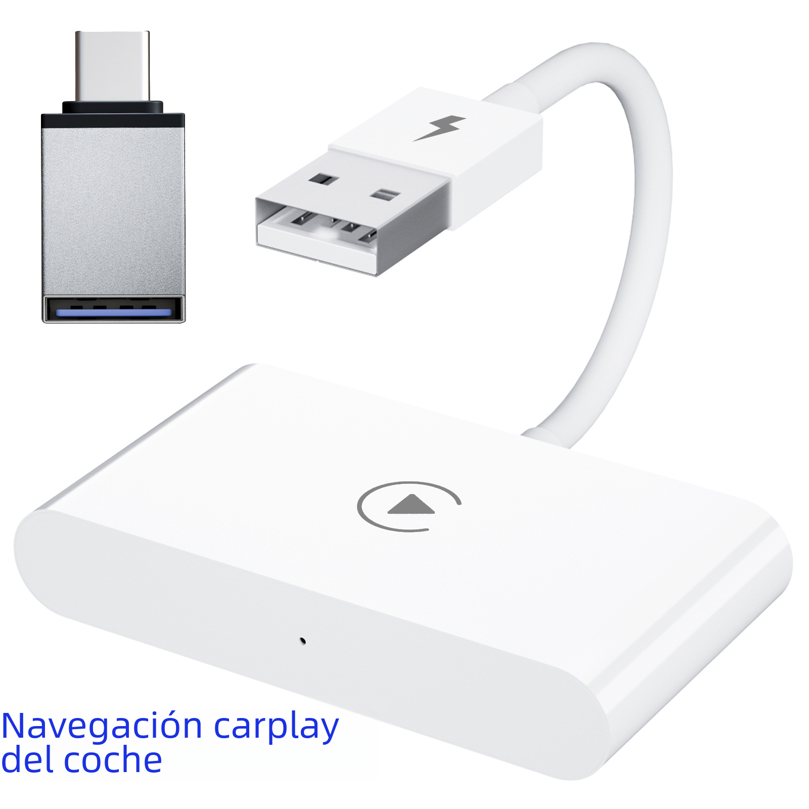 Aplicable a Apple teléfono móvil carplay coche de navegación con cable inalámbrico carplay caja adaptador cable
