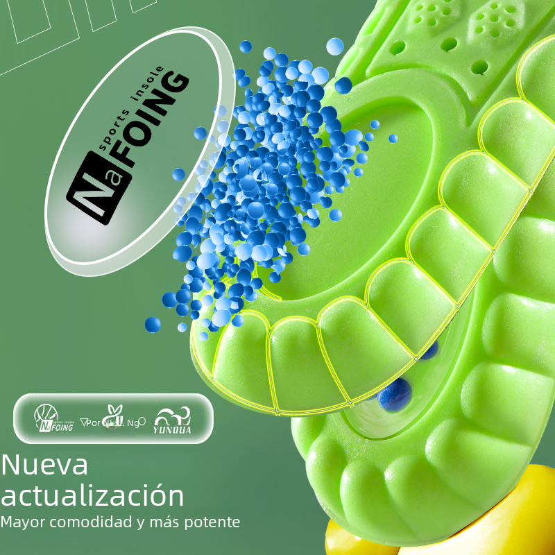 Pu cojín de aire de absorción de choque engrosada Plantilla de Deportes de masaje Plantilla de palomitas de maíz de baloncesto transpirable que absorbe el sudor Plantilla de ajenjo al por mayor