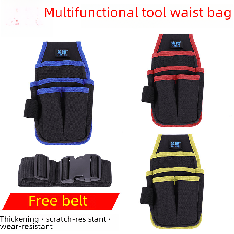 Factory wholesale tool kit Oxford cloth tool bag waist bag small tool kit electrician bag canvas
