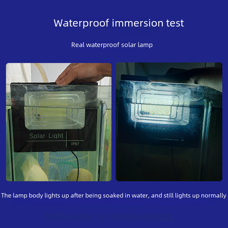 Solar light outdoor waterproof courtyard light high-power LED floodlight new rural lighting induction street light wholesale 