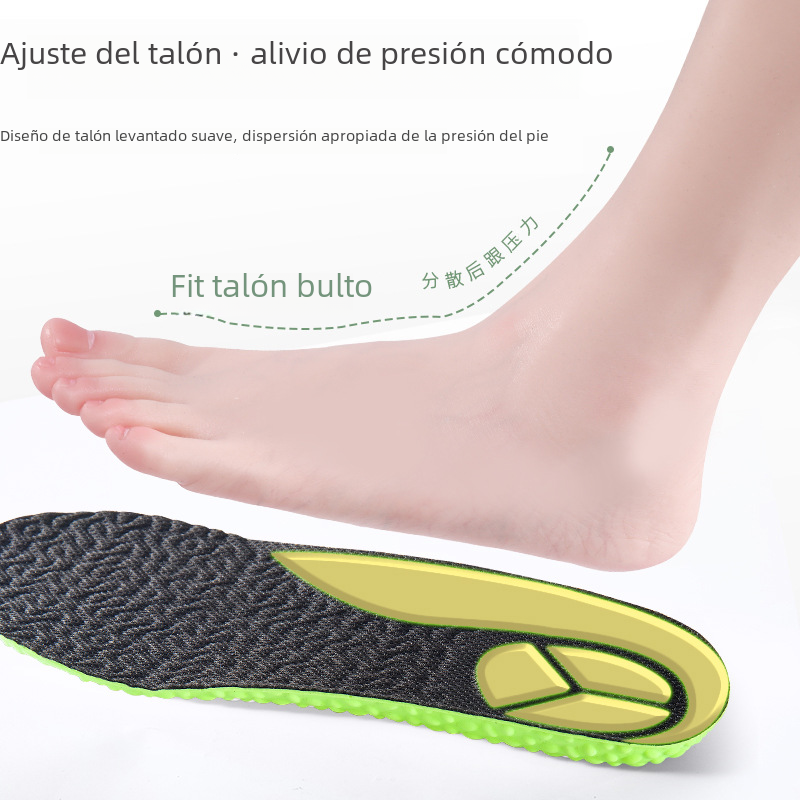 Pu ajenjo cojín de aire deportes plantilla verano hombres y mujeres de alta absorción de choque elástico sudor-absorción transpirable arroz caliente plantilla al por mayor