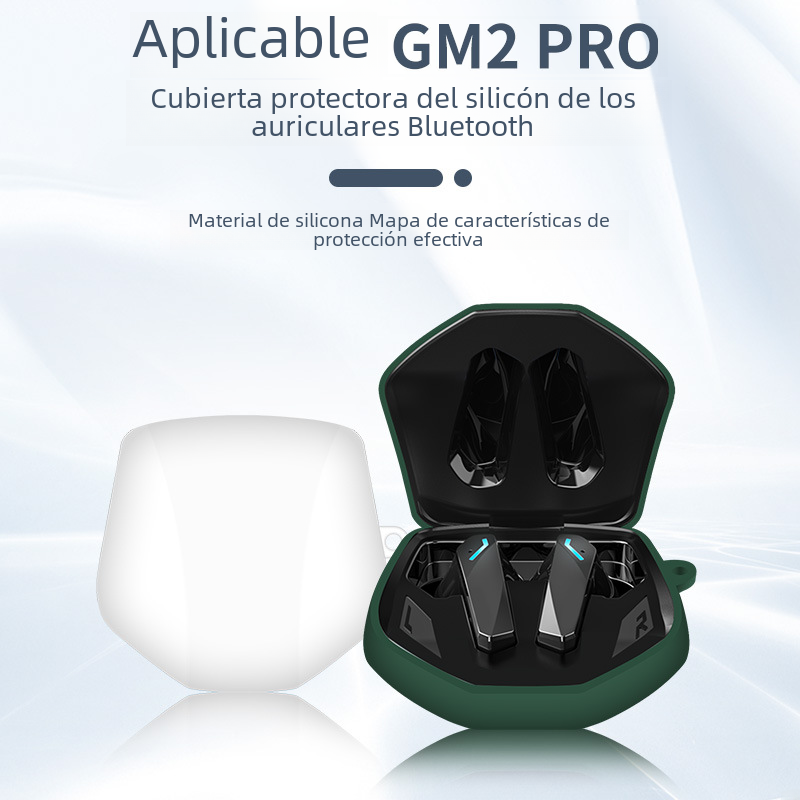 Adecuado para Lenovo GM2PRO auriculares funda de silicona funda protectora caso de dibujos animados personalizado creativo auricular Bluetooth funda protectora