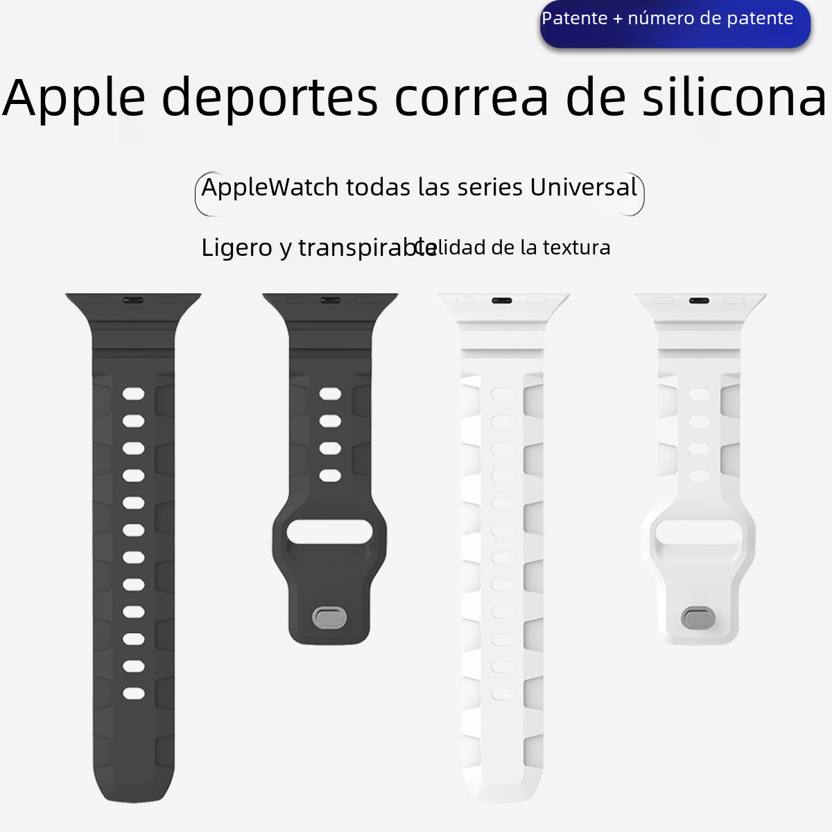 Nuevo adecuado para Apple reloj Correa 1-8 generación/ultra transpirable sudor-absorbente deportes spot iwatch correa de reloj de silicona