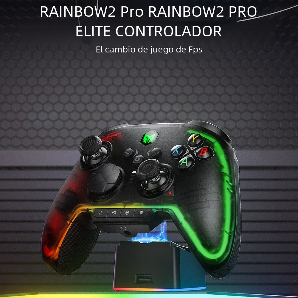 BIGBIGWON tinta Rainbow 2PRO mango inalámbrico PC/Switch/Android/iOS
