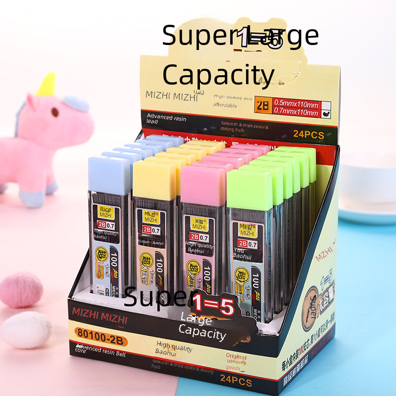 Wholesale manufacturer resin activity lead core Student large capacity mechanical pencil replacement cores are not easy to break
