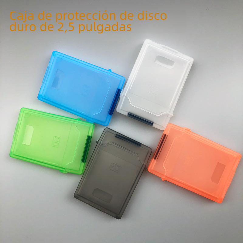 Caja de protección de disco duro de 2,5 pulgadas SSD caja de almacenamiento de disco de estado sólido disco duro portátil Disco Duro PP caja de plástico cubierta protectora