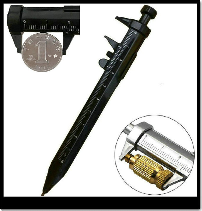 直尺pen男孩禮品文具架構尺型100格mm毫米度數量具噴漆色筆圓珠筆
