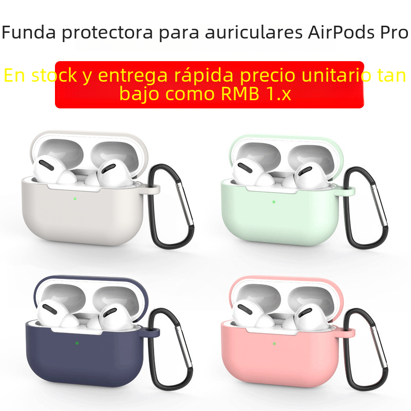 Funda protectora de silicona para Airpodspro, auriculares Bluetooth, accesorios digitales para ordenador, carcasa para auriculares, funda para Airpods