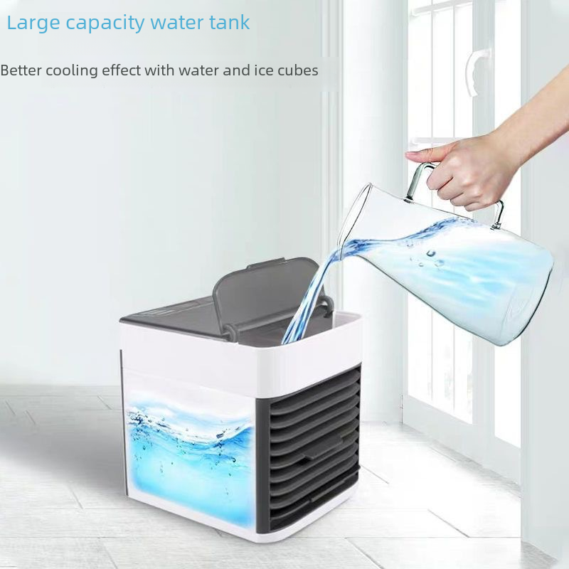 Cross-border mini cooling fan household small USB desktop small air conditioner student dormitory silent portable water cooling fan