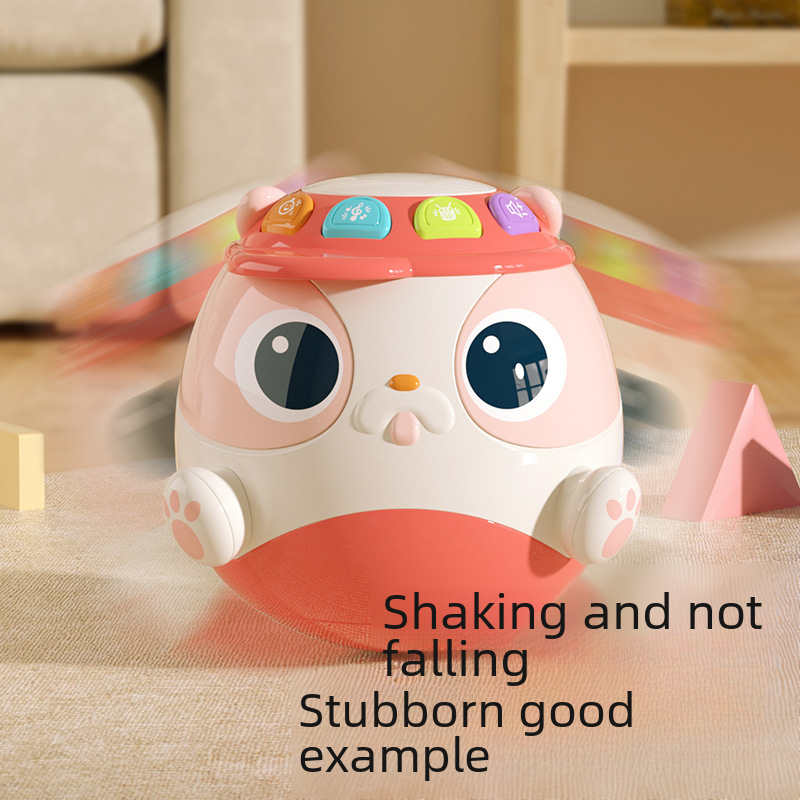 Royal children's tumbler early education multi-functional music drum baby toy 0-1 years old Chenghai toys wholesale