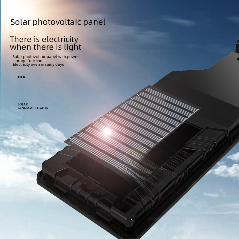 Manufacturer wholesale solar street lights for home outdoor wall-mounted garden lights waterproof human body induction remote control street lights