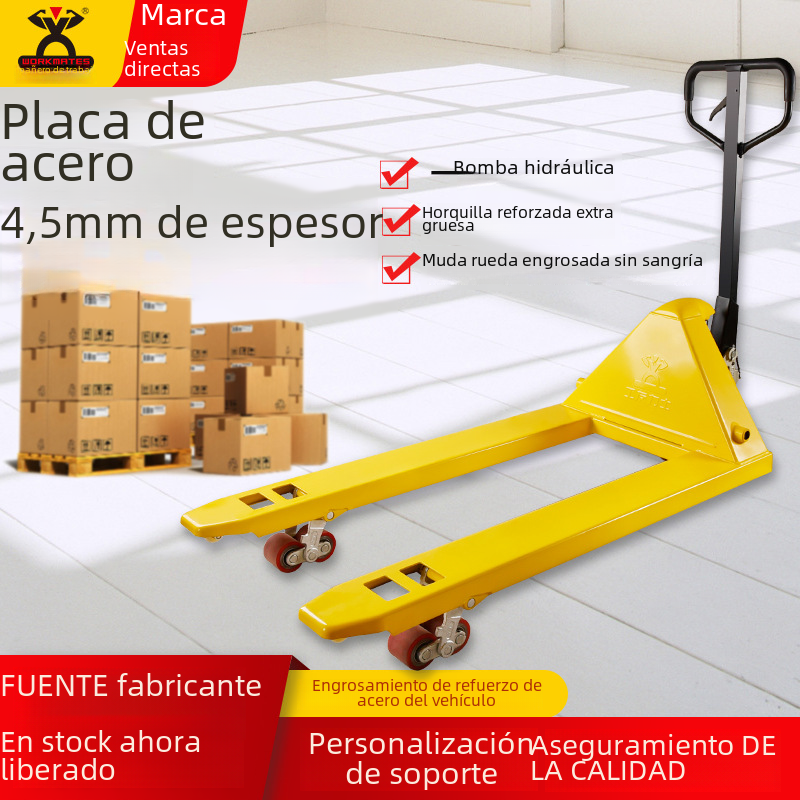 Ventas directas de la fábrica Manual carretilla elevadora hidráulica 2/3 toneladas pallet mano empuje camión tierra de almacenamiento ganado carretilla elevadora manual