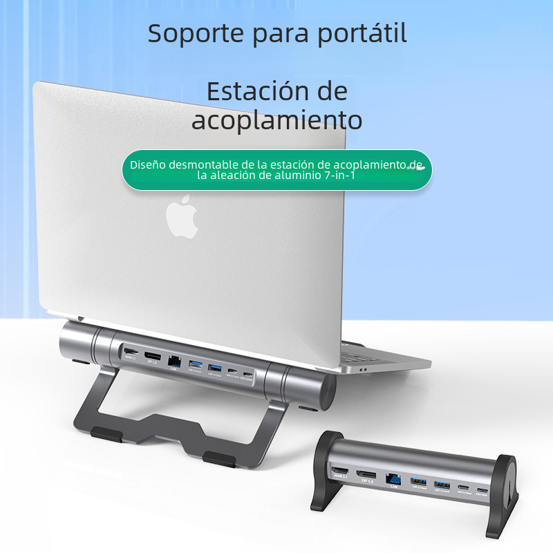 Soporte para portátil 8K30Hz estación de acoplamiento typec HDMI2.1DP1.4 red gigabit usb3.2hub estación de expansión