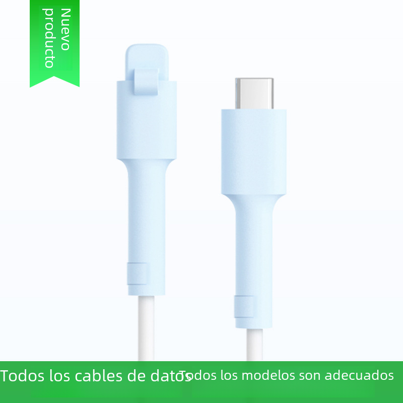 Cubierta protectora de Cable de datos de silicona adecuada para Cable de carga teléfono Huawei juego completo Xiaomi Vivo
