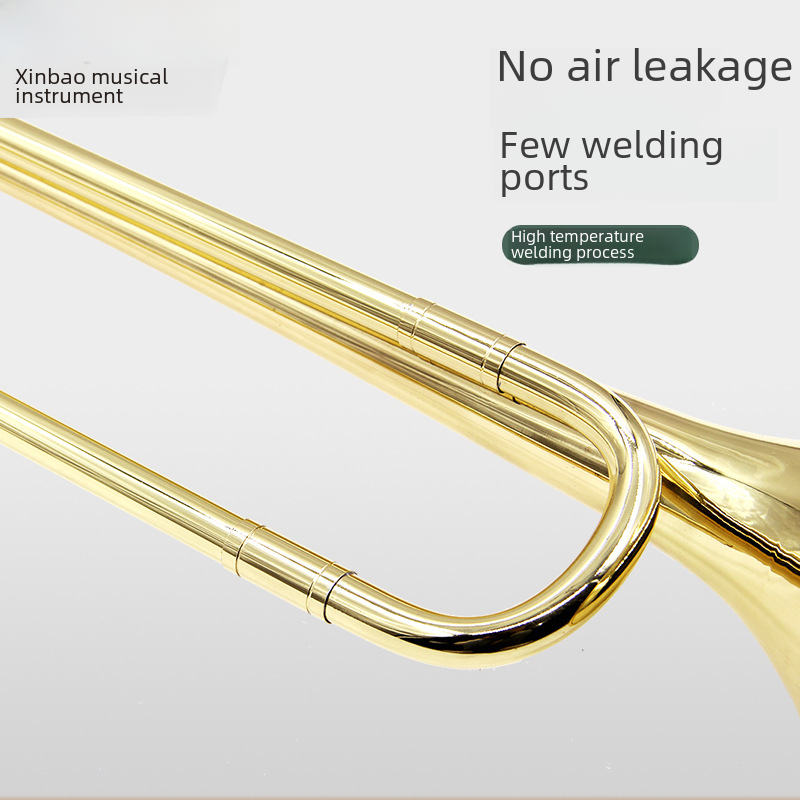 New Treasure Musical Instruments Co., Ltd. B-Flat Electroplated Youth and Student Trumpets for Drum Bands and Junior Red Guards