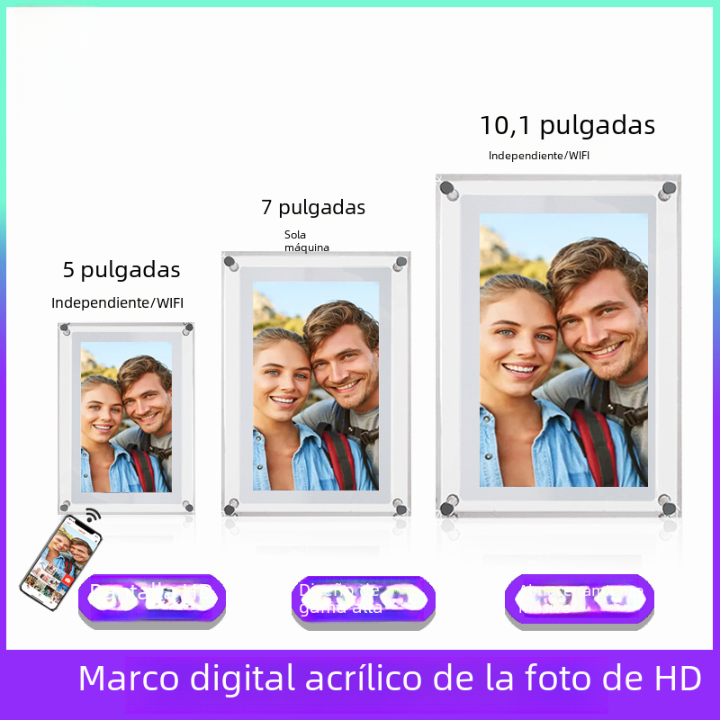 Marco de fotos Digital acrílico de alta definición, 5710 pulgadas, álbum electrónico, uso doméstico, pantalla de escritorio, regalo de negocios