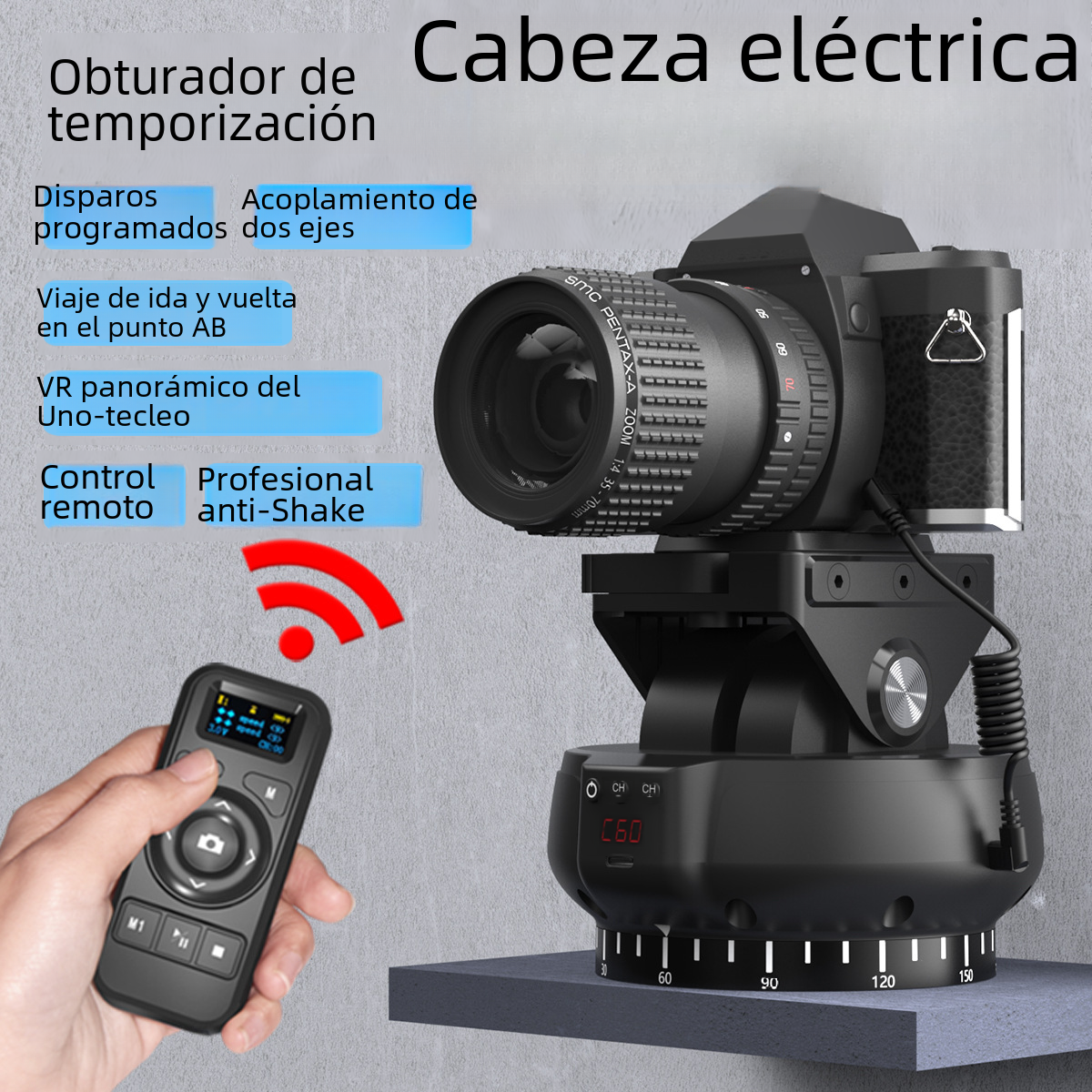 Trípode para cámara digital, estabilizador de plataforma en la nube para fotografía, placa de liberación rápida, nivel de burbuja