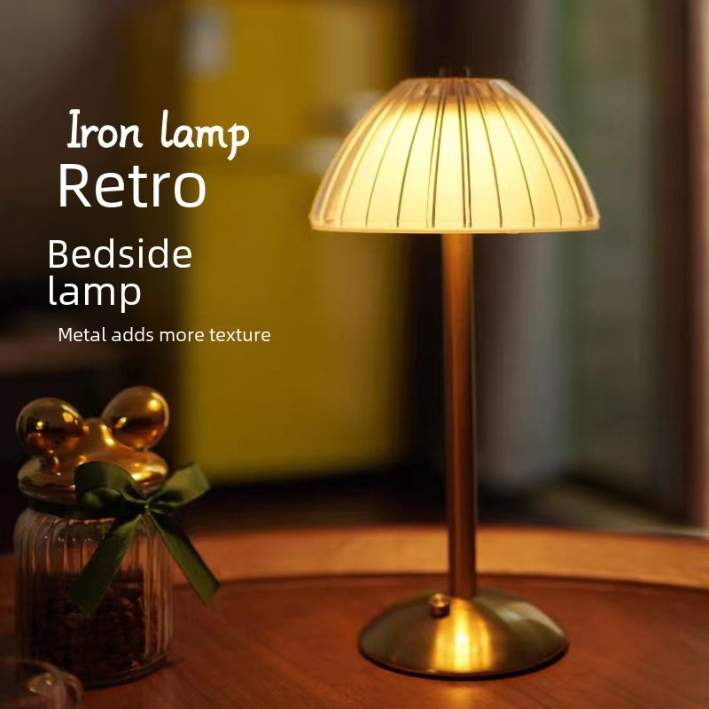 Cross-border Umbrella Bedside Night Light Charging Stand Creative Desk Lamp Atmosphere Lamp Ins Eye-Caring Touch Desk Lamp