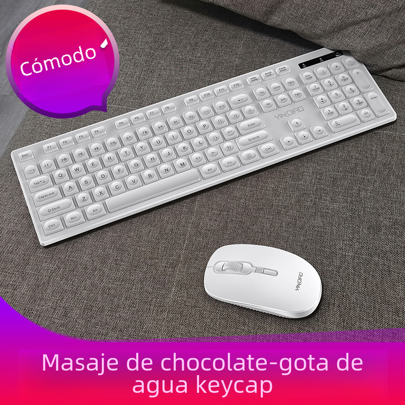 Juego de ratón y teclado inalámbrico tallado V3max para oficina y negocios, teclado silencioso para Amazon, envío directo, modelo privado transfronterizo