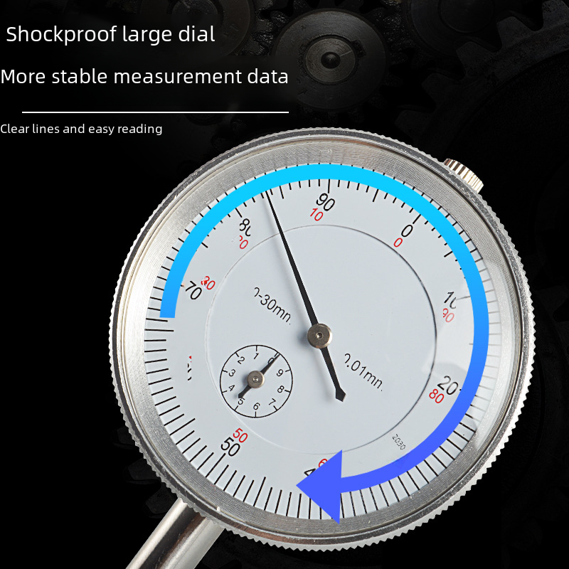 Dial Indicator with 0-10mm 0-30mm Range Replaceable Probe Available in Multiple Specifications