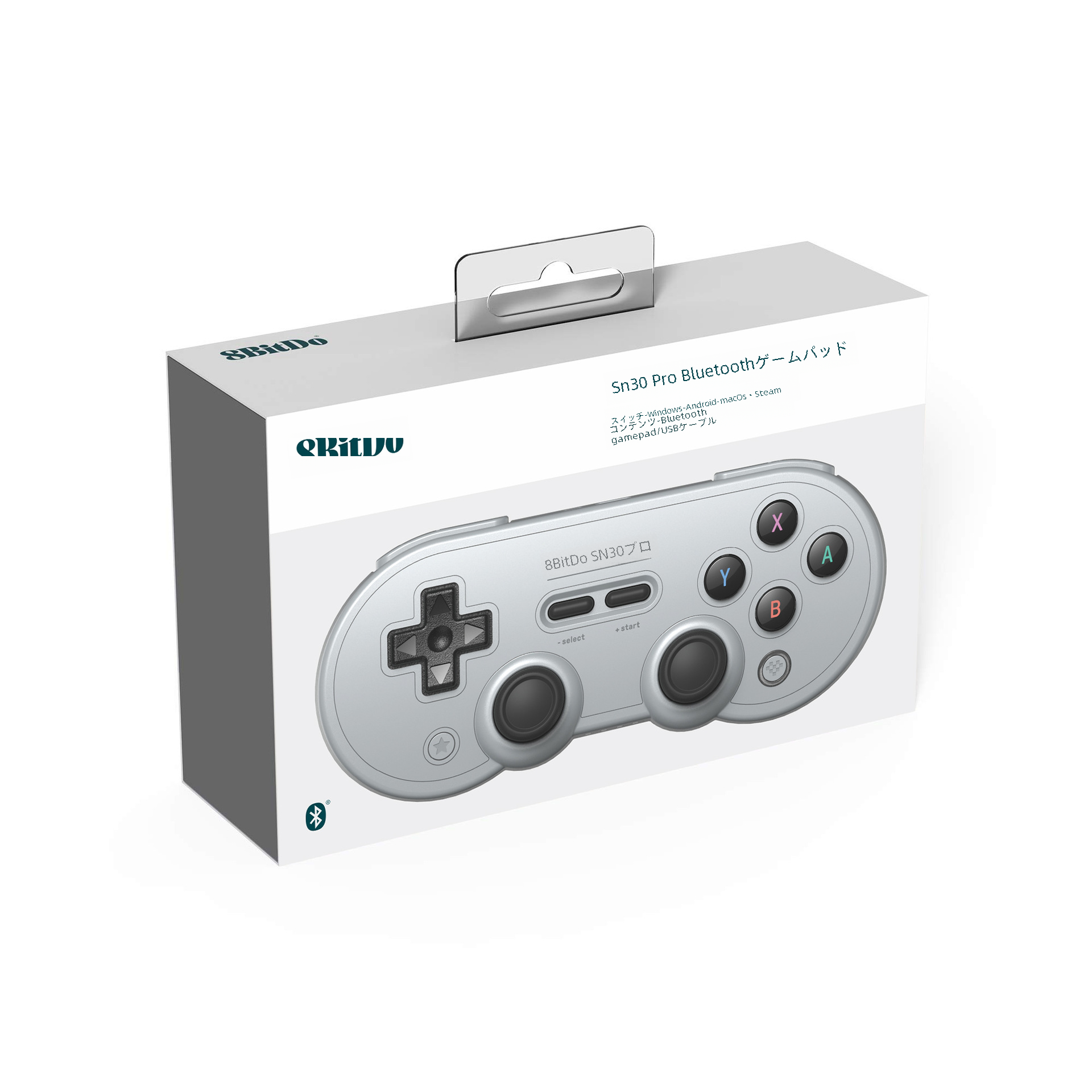 8bitdo Sn30pro ワイヤレス Bluetooth ゲームコントローラグレーバージョン振動スイッチコンソールデジタルコンピュータゲームパッド|undefined