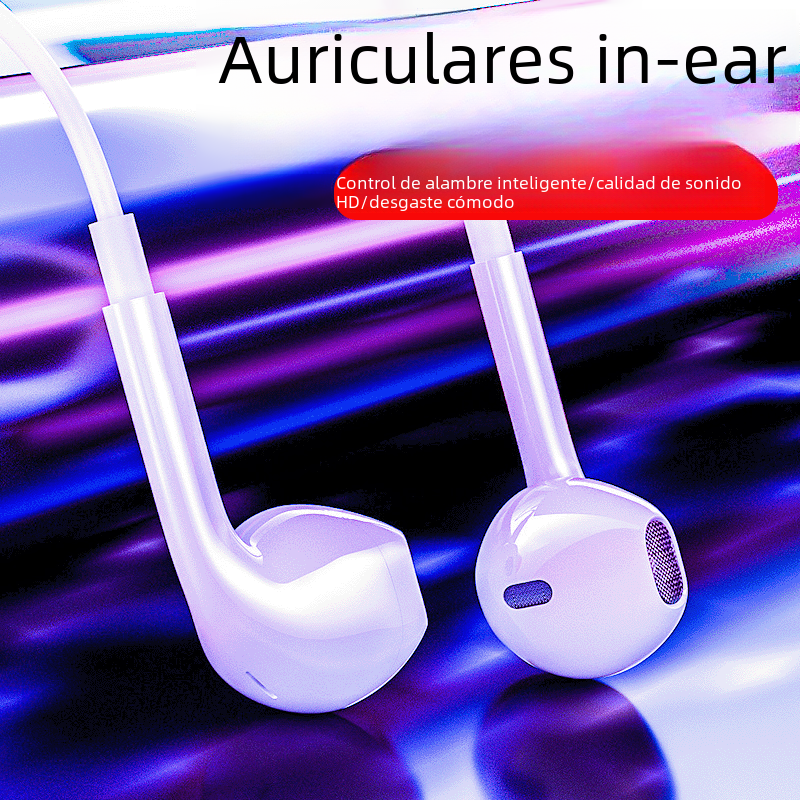 Bajo pesado Huawei auriculares con cable en la oreja auriculares para auriculares pingguo VIVO xiaomi OPPO auriculares con cable