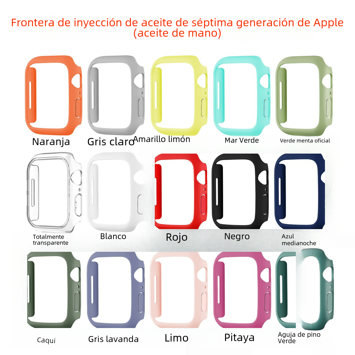 Adecuado para Apple Watch protector Shell medio paquete PC marco Apple Watch caso hueco iwatch cubierta protectora al por mayor