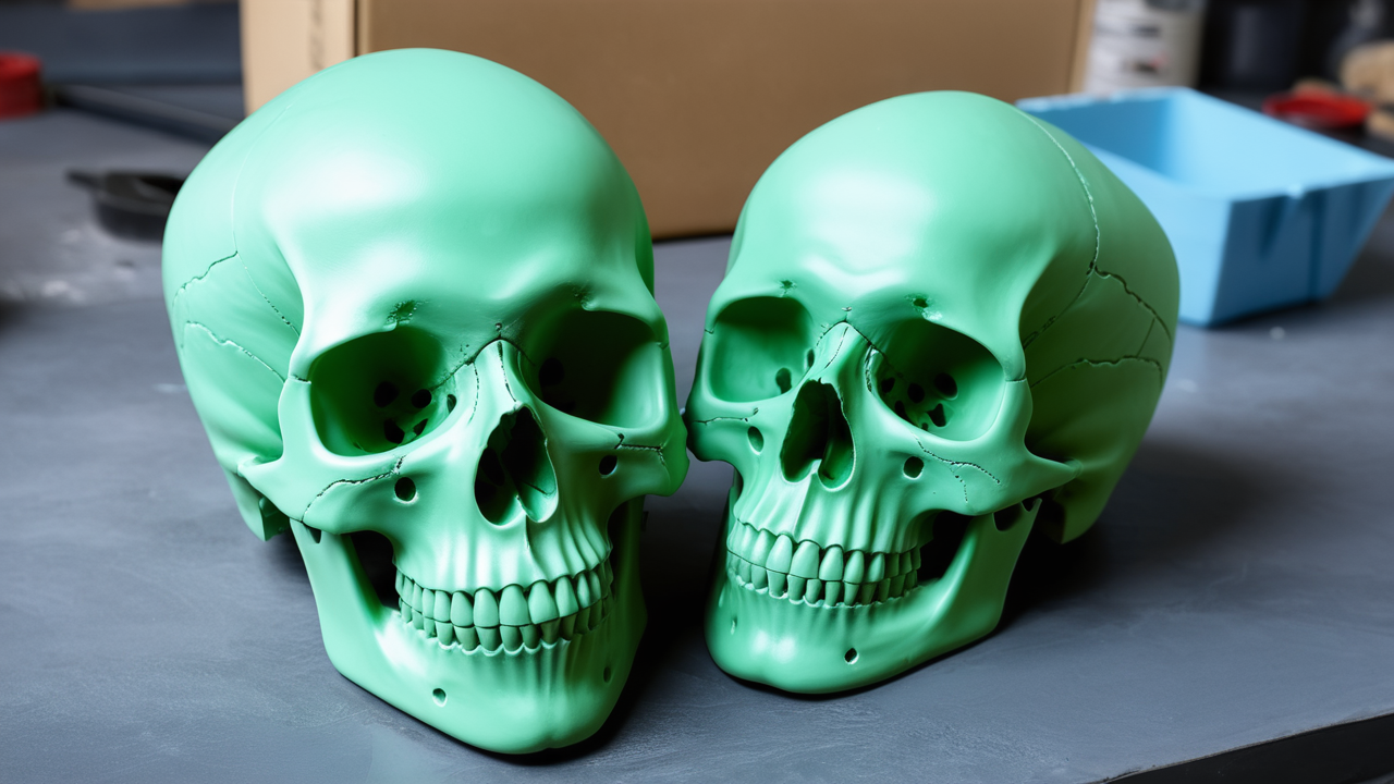 skull resin mold
